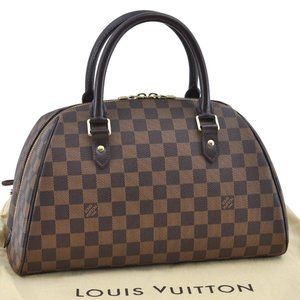 Ribera MM Damier Ebene Shoulder Bag